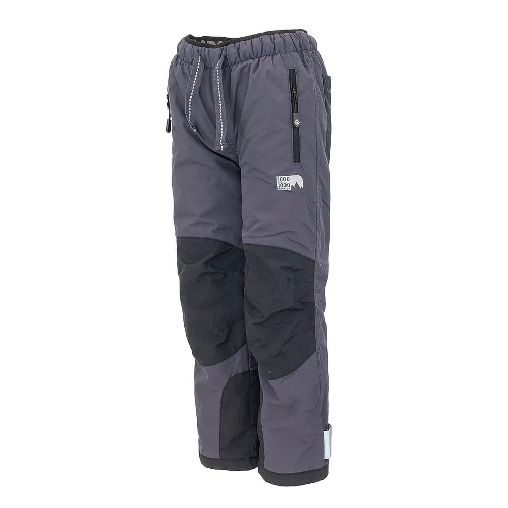 kalhoty sportovní outdoorové, podšité fleezovou podšívkou, Pidilidi, PD1121-09, šedá - 104 | 4roky - náhled 3