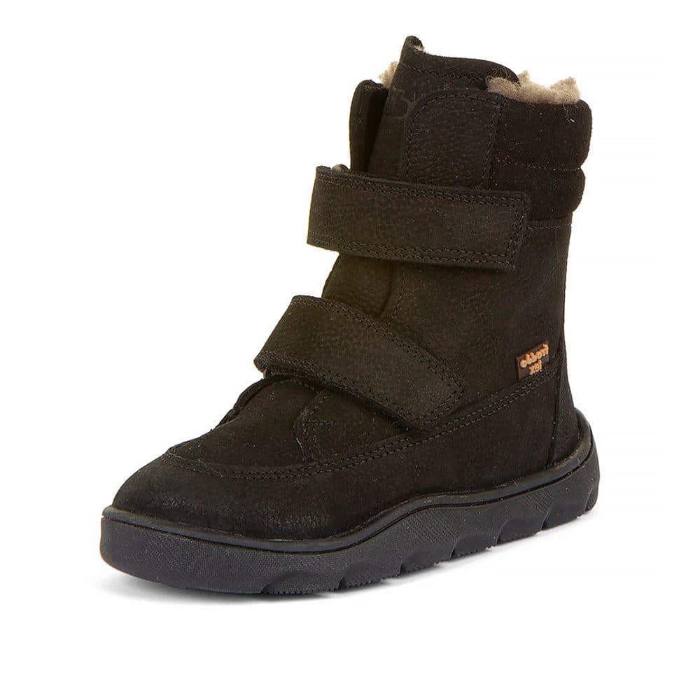 Dívčí zimní barefoot boty ZERU TEX WINTER Black, Froddo, G3160240-7, černá -