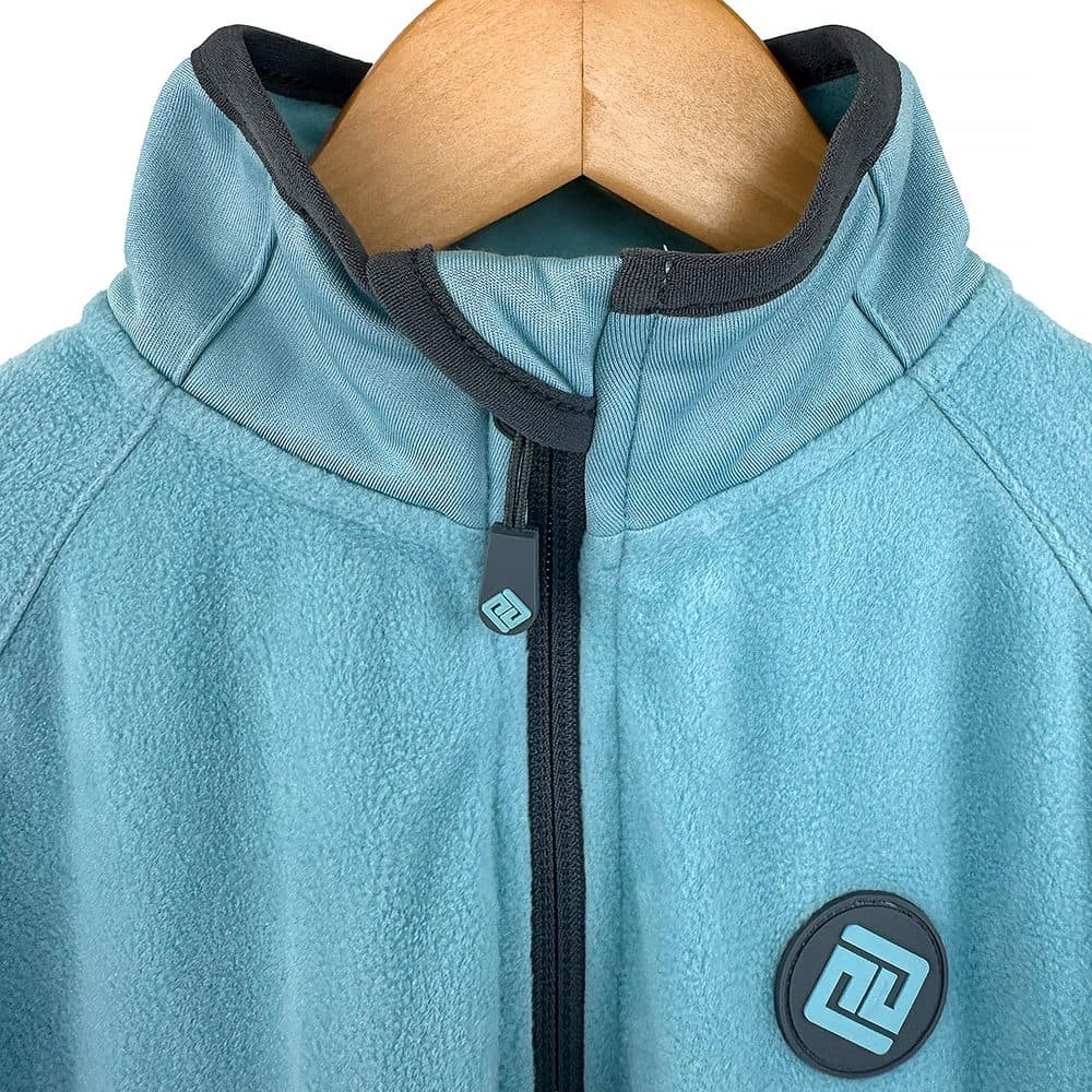 Outdoorová fleezová mikina na zip Pidilidi PD1171-15 Turquoise - L - náhled 2