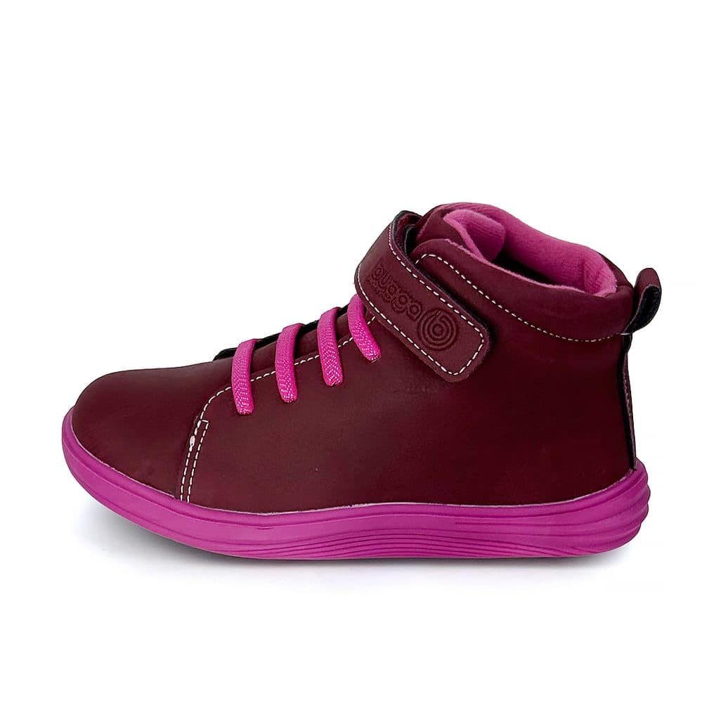 Dívčí celoroční barefoot boty Bugga KAMA Burgundy B00200-07 - 25 - náhled 3