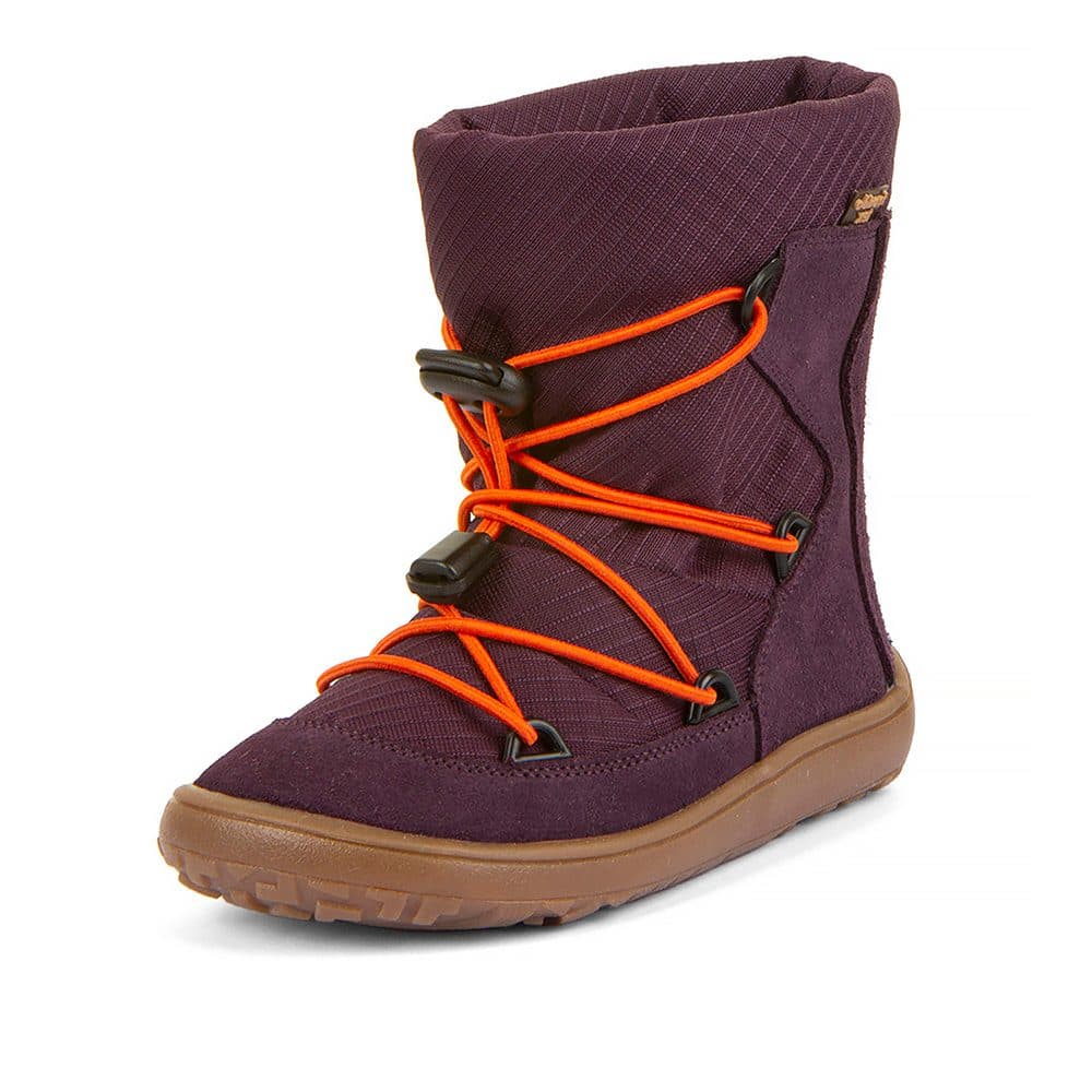 Dívčí zimní barefoot boty TEX TRACK WOOL Purple G3160251-4 -
