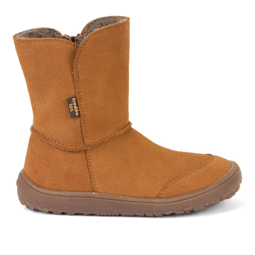 Dětské zimní barefoot boty TEX SUEDE  Cognac, Froddo, G3160238-2, hnědá - 26 - náhled 2