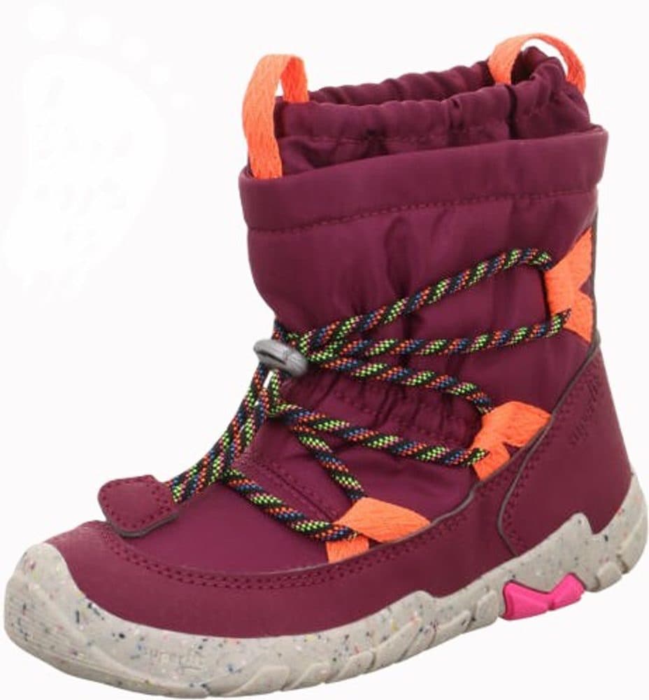 Dívčí zimní boty barefit TRACE Red/Orange Gore-TEX, Superfit,1-006038-5000 - 25