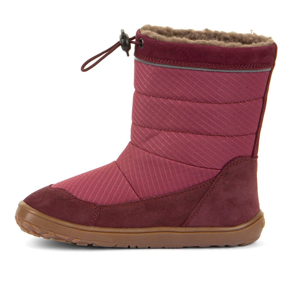 Dívčí zimní barefoot sněhule UP TEX SNOW WOOL Bordeaux  G3160249-4 - 34 - náhled 3