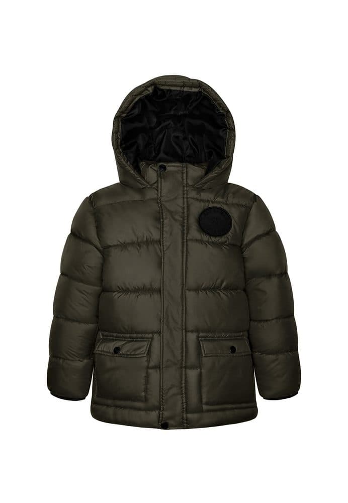 Kabát chlapecký nylonvý Puffa, Minoti, 11COAT 10, khaki -