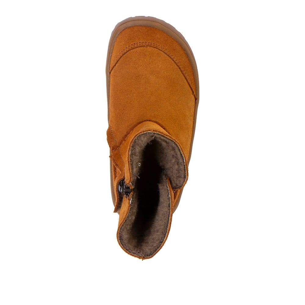 Dětské zimní barefoot boty TEX SUEDE Cognac G3160250-2 - 35 - náhled 2