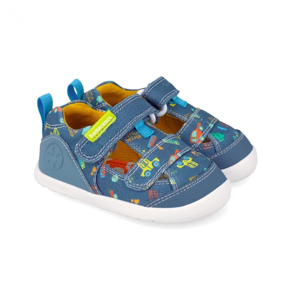 Chlapecké barefoot sandály LONA ESTAMPADA INDIGO Biomecanics 262197-A631 -