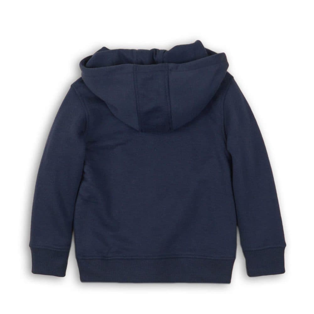 Mikina chlapecká s kapucí, Minoti, KB FLEECE HOODY 7, tmavě modrá - 140/146 | 10/11let - náhled 2