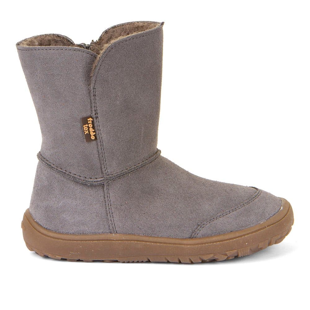 Dětské zimní barefoot boty TEX SUEDE  Gray, Froddo, G3160238-3, šedá - 27 - náhled 2