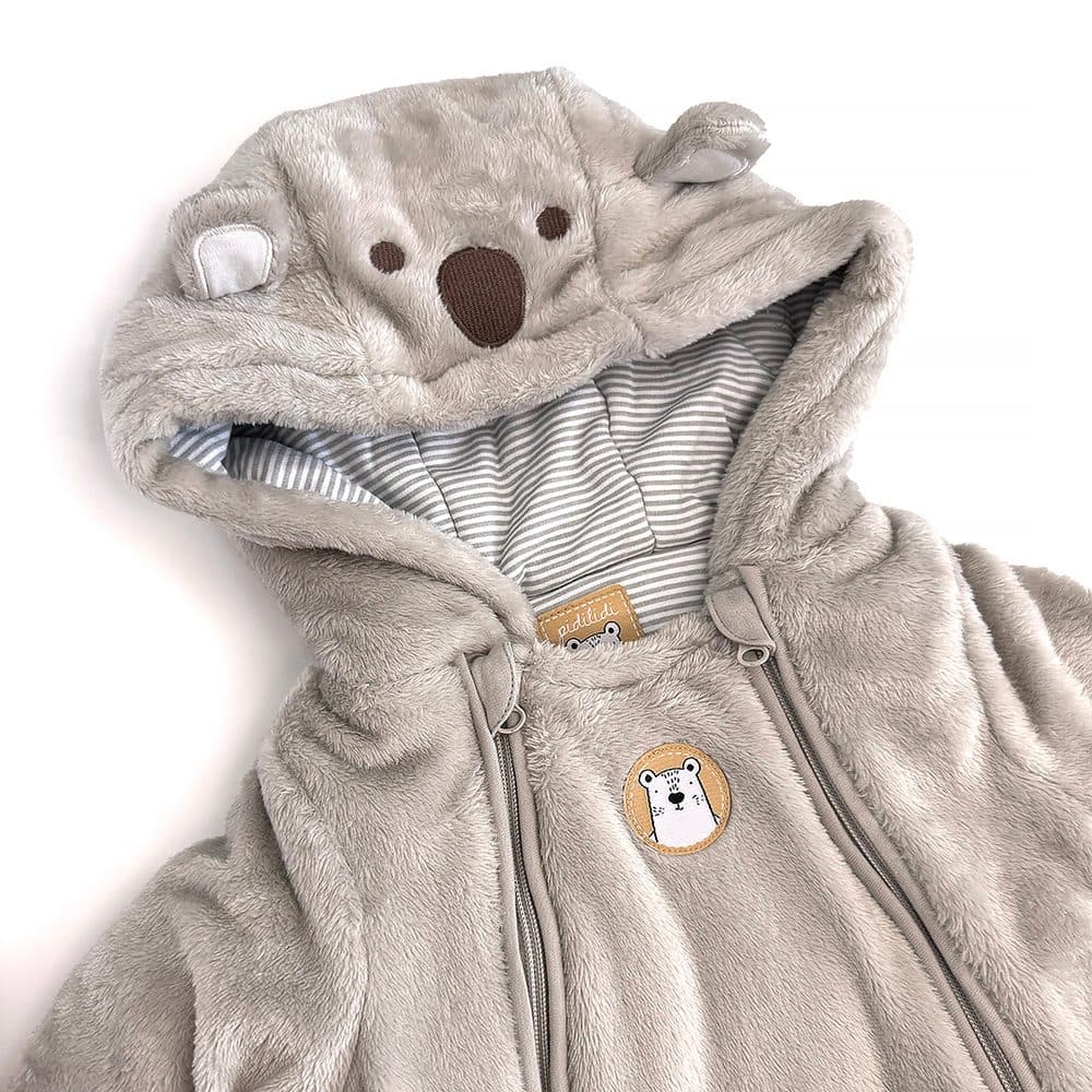 Zimní kojenecká kombinéza Pidilidi PD1168-11 Beige - 56/62 | 0-3m - náhled 2