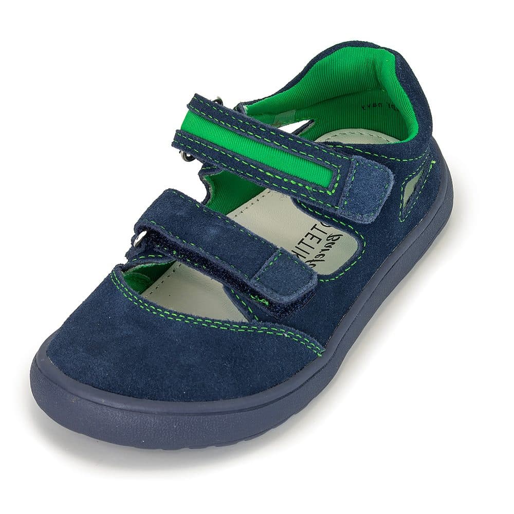 Chlapecké sandály Barefoot PADY NAVY, Protetika, modrá -