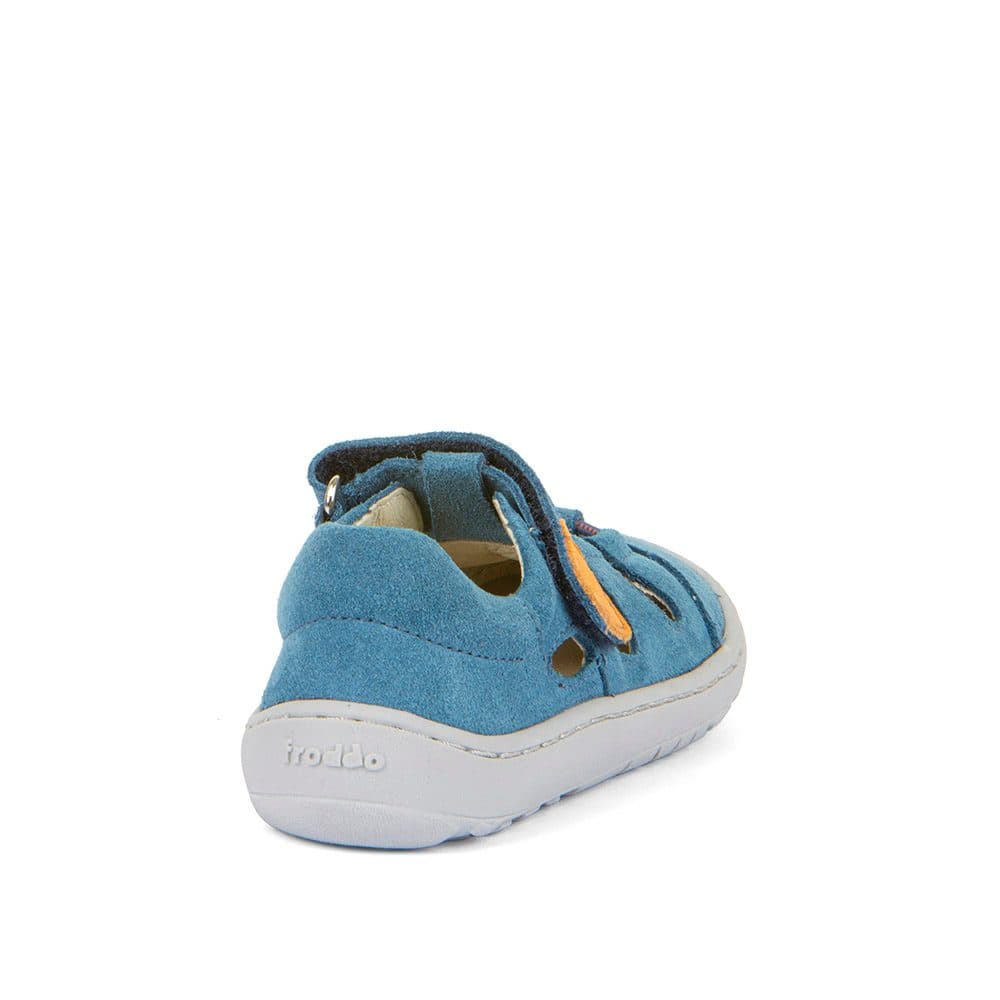 Dětská barefoot sandály ELASTIC Jeans Froddo G3150262-14 světle modrá - 25 - náhled 4