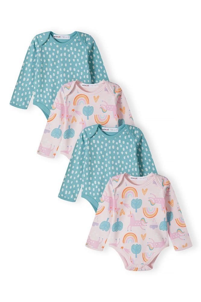 Body kojenecké 4pack, Minoti, 16mbaby 8, holka -