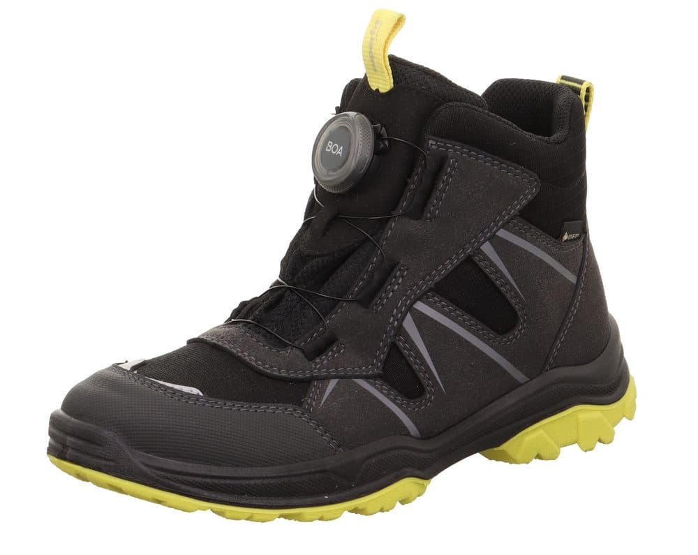 Chlapecké celoroční boty JUPITER Grey/Yellow Gore-Tex BOA, Superfit,1-000076-2000 -