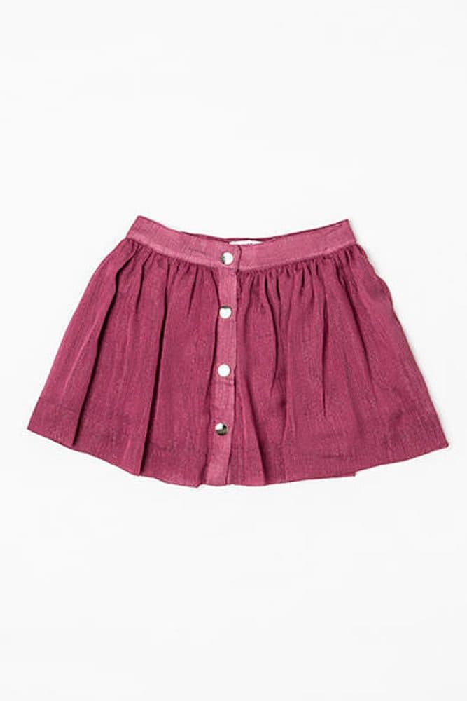 Sukně dívčí skládaná, Minoti, ROSEWOOD 4, červená -