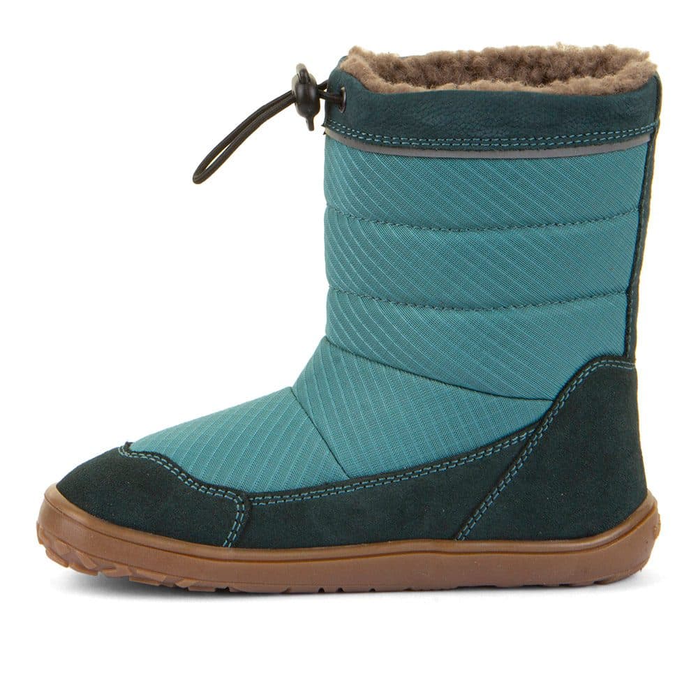 Dětské zimní barefoot sněhule UP TEX SNOW WOOL Petroleum G3160249-3 - 38 - náhled 3