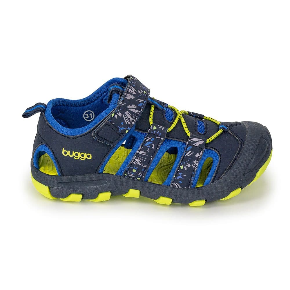 Chlapecké sandály BUGGA LUMA Dark Blue/Yellow - tmavě modré - 27 - náhled 4