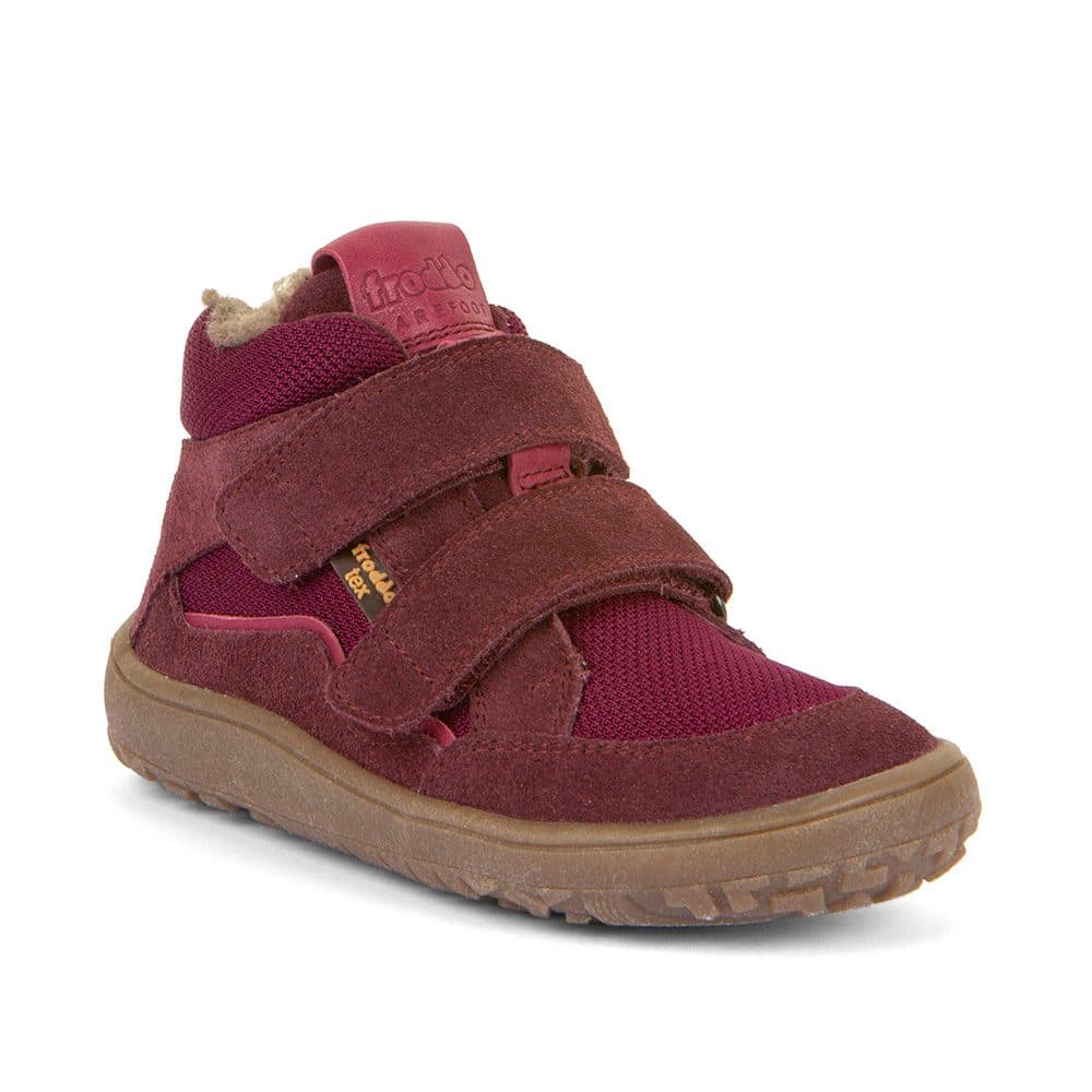 Dívčí zimní barefoot boty TEX WOOL Bordeaux, Froddo, G3110254-4W, červená - 23 - náhled 2