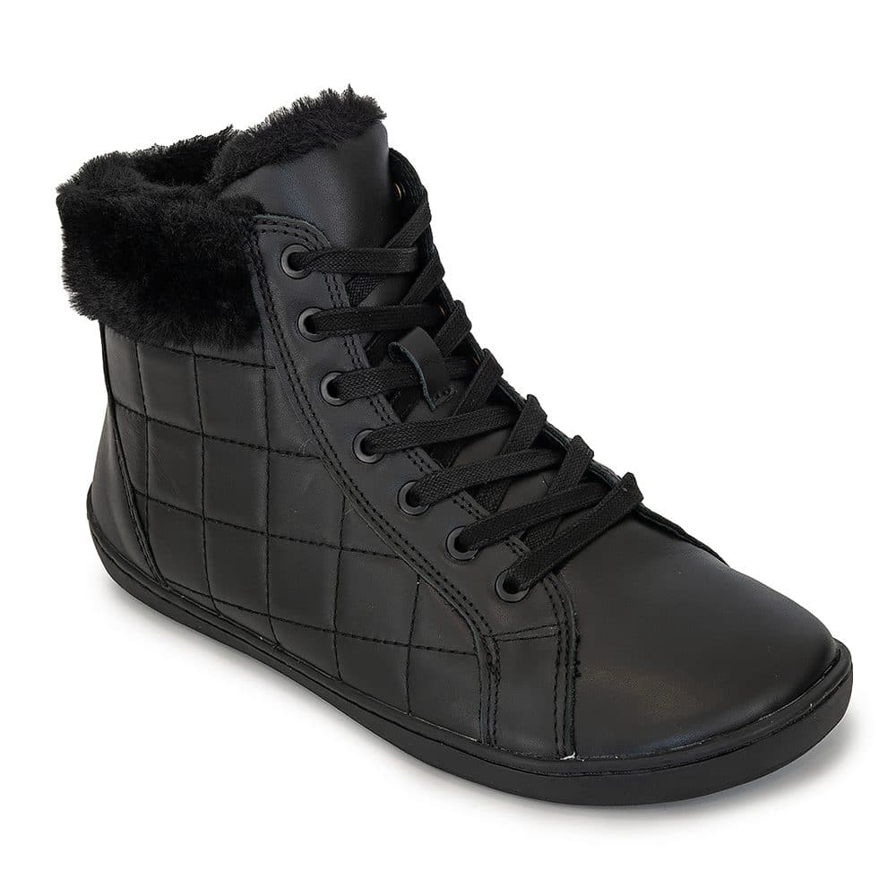 Dámské barefoot zimní boty ZORA DARK BLACK, Protetika, tmavě černá - 38 - náhled 4