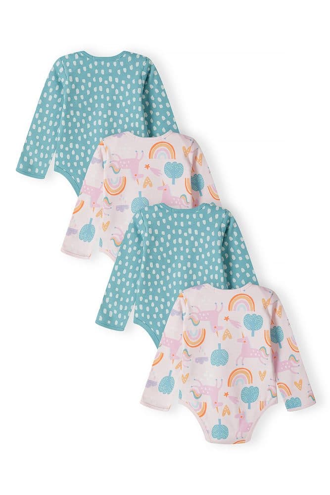 Body kojenecké 4pack, Minoti, 16mbaby 8, holka - 50/56 | NB - náhled 2