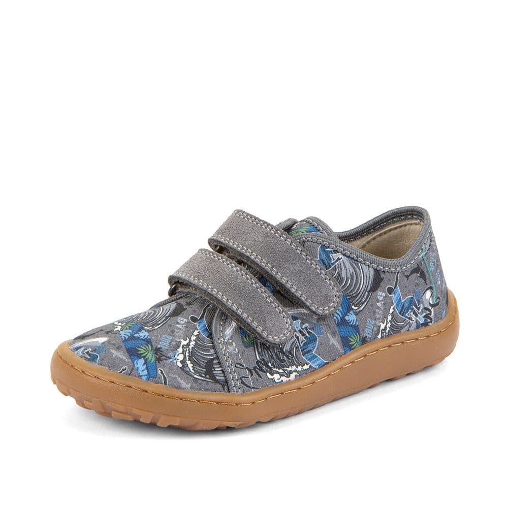 Dětské plátěné barefoot tenisky CANVAS GRAY+ Froddo G1700440-8 -