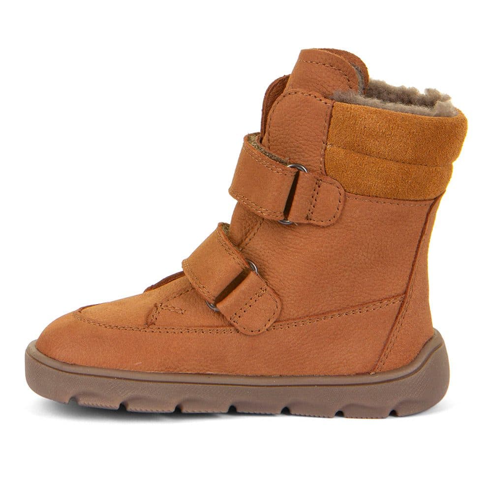 Dětské zimní barefoot boty ZERU TEX WINTER Cognac, Froddo, G3160240-2, hnědá - 25 - náhled 2