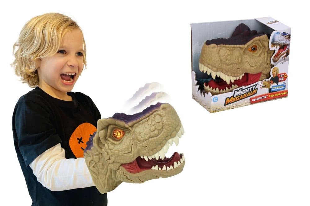 Dino hlava s efekty na ruku 20 cm, Wiky, W038982
