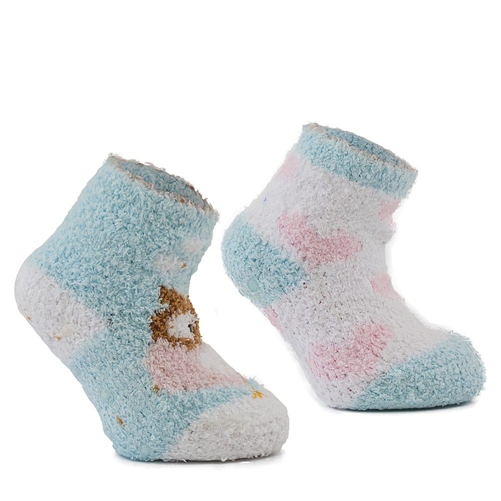 ponožky dívčí FLUFFY s protiskluzem - 2pack, Pidilidi, PD0147-01, holka -