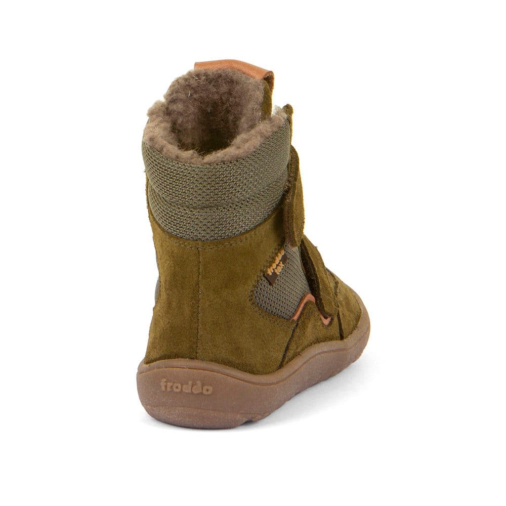 Dětské zimní barefoot boty TEX WINTER Olive, Froddo, G3160233-2, olivová - 32 - náhled 4