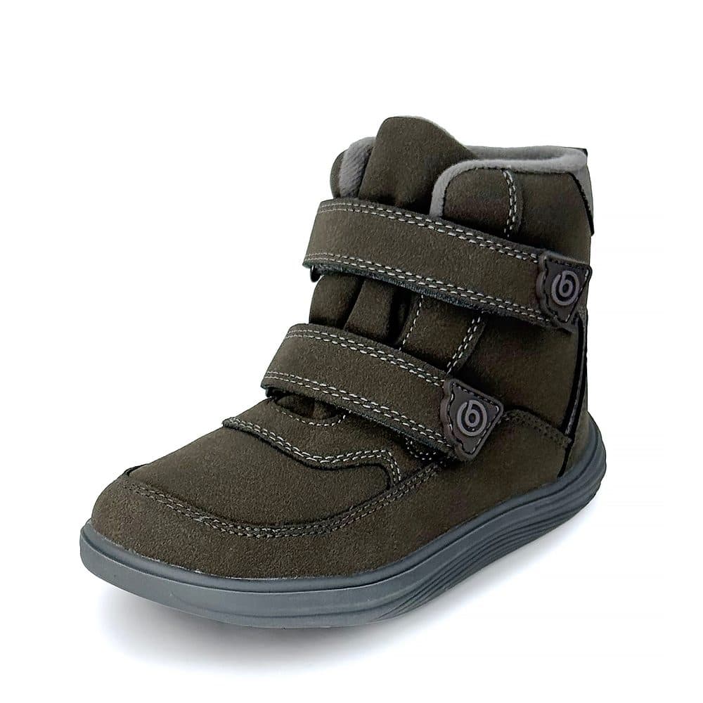 Dětské celoroční barefoot boty Bugga KIVO Dark Brown B00199-23 - 25 - náhled 1