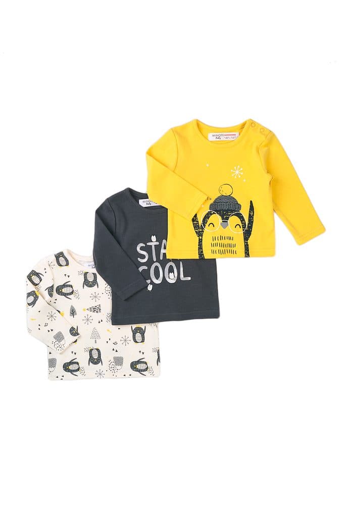 Tričko kojenecké 3pack, Minoti, Hug 8, kluk -
