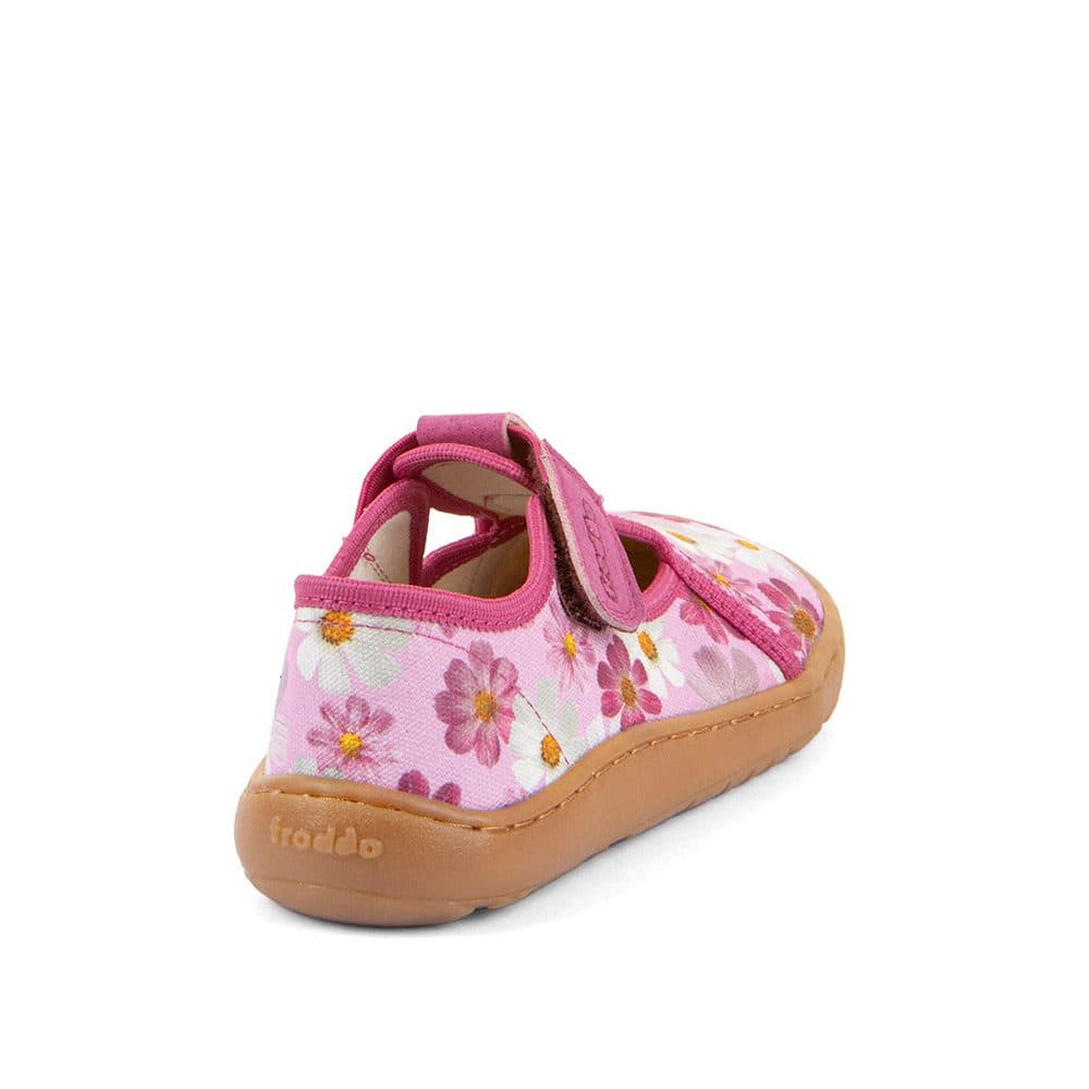 Dívčí plátěné barefoot přezůvky CANVAS T-BAR FLOWERS Froddo G1700439-4 - 30 - náhled 5