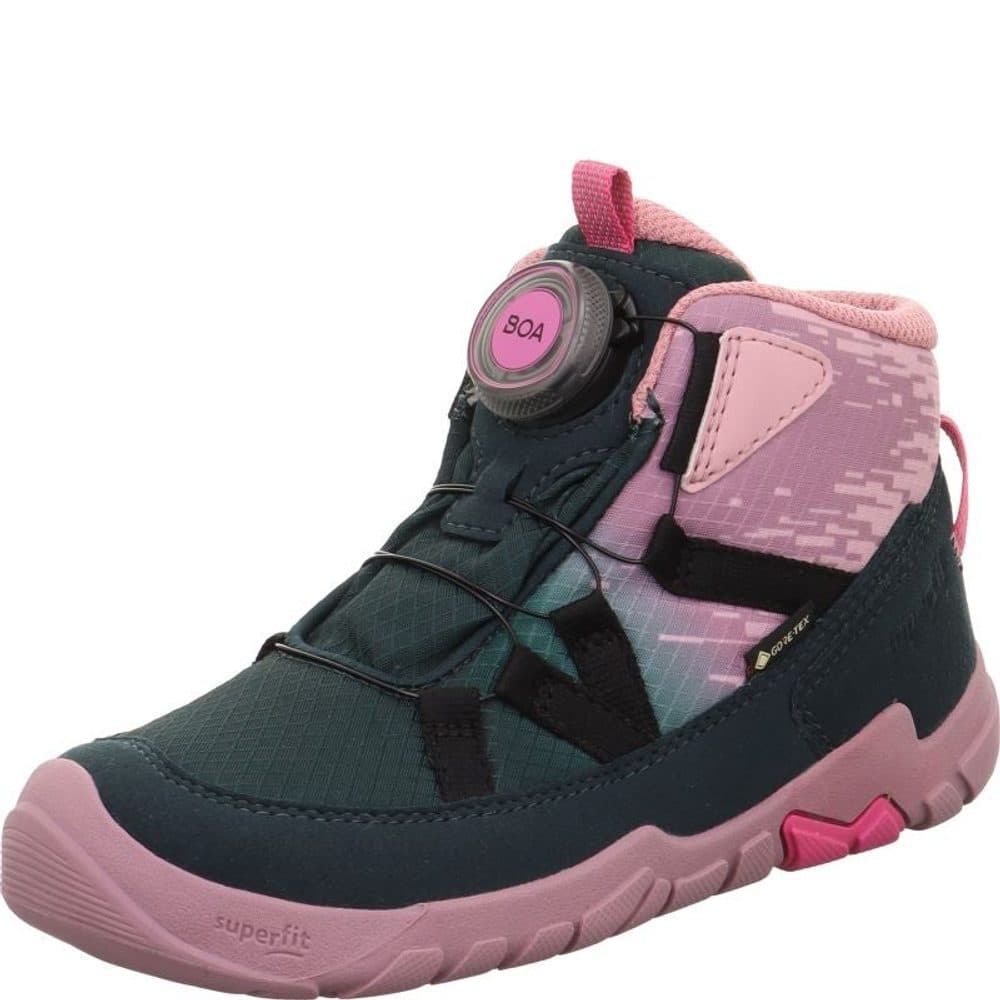 Dívčí celoroční obuv  Superfit barefit TRACE GTX Green/Rose 1-006040-7010 - 28 - náhled 1