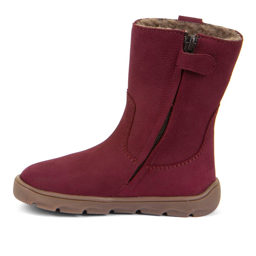 Dívčí zimní barefoot kozačky  ZERU TEX BOOT Bordeaux G3160257-6 - 26 - náhled 3