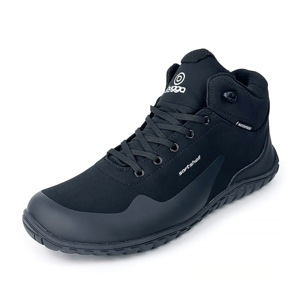 outdoorové celoroční softshellové barefootové boty BUGGA SIKOR Black B00195-10 -