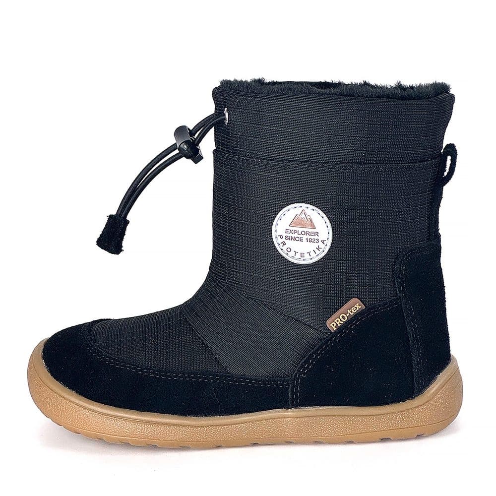 Dívčí zimní barefoot boty PRO-tex Protetika - HEIKO BLACK - 25 - náhled 3