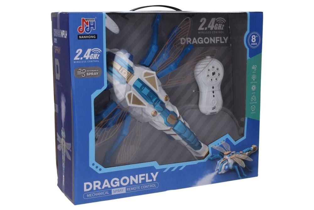 Vážka kouřící RC na dálkové ovládání 33 cm, Wiky RC, W039080 - náhled 3