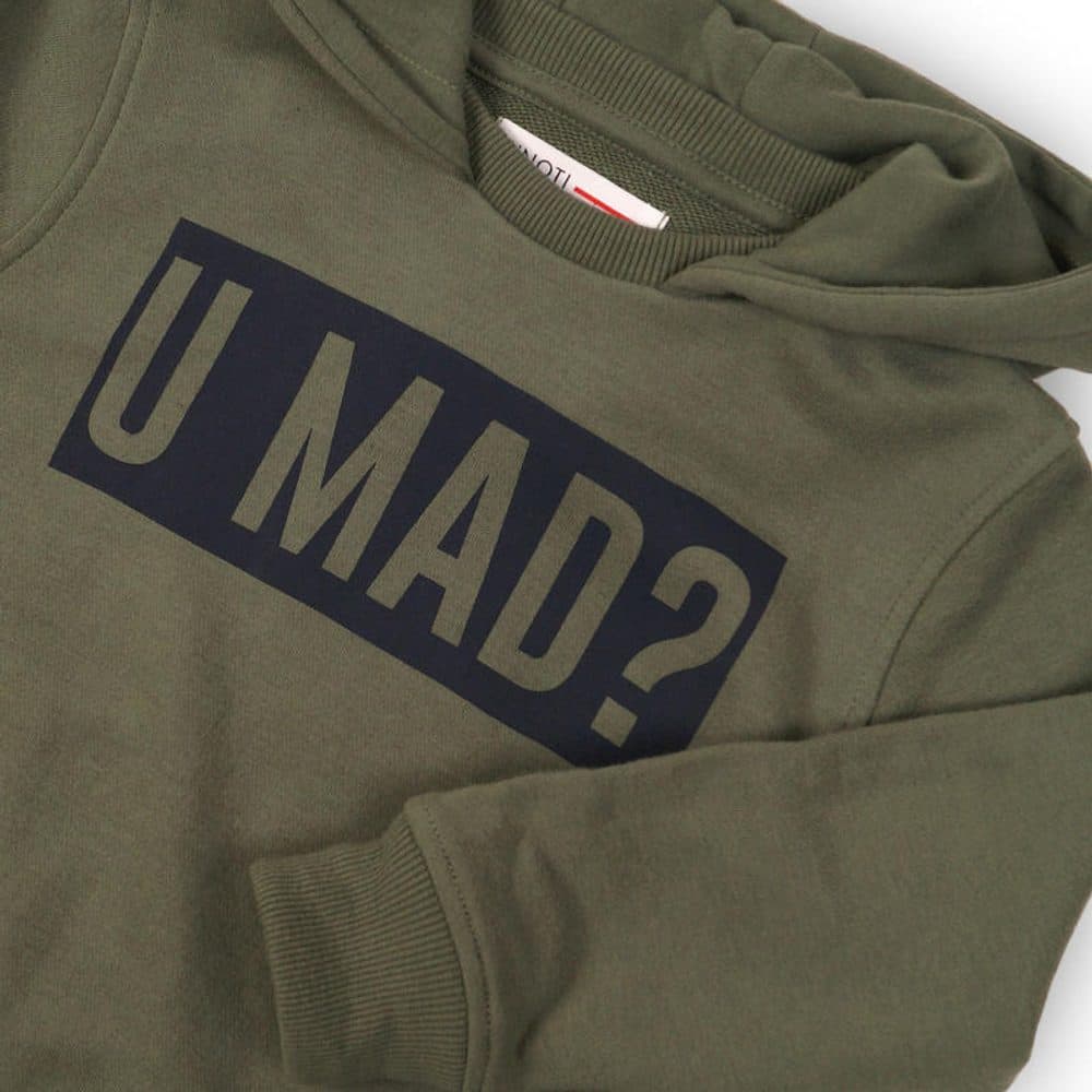 Mikina chlapecká s kapucí, Minoti, KB FLEECE HOODY 9, khaki - 146/152 | 11/12let - náhled 3