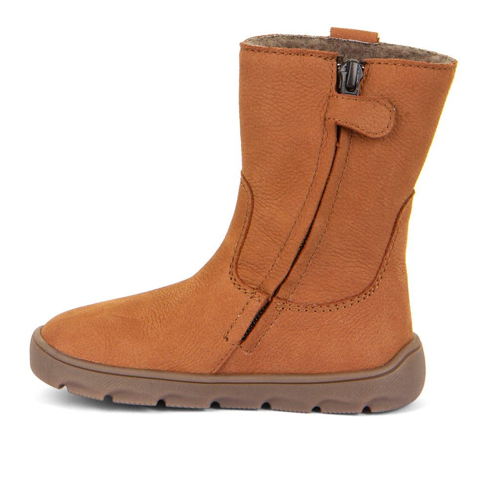 Dívčí zimní barefoot kozačky ZERU TEX BOOT Cognac, Froddo, G3160242, hnědá - 24 - náhled 2