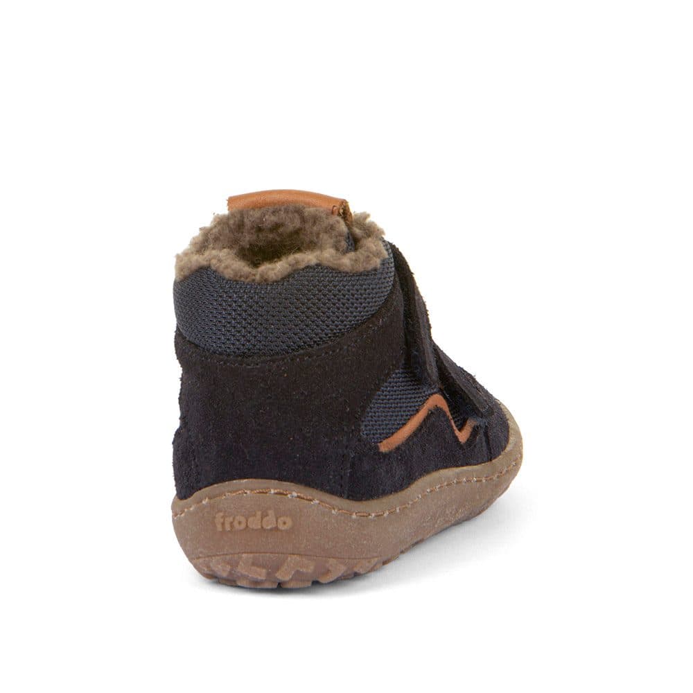 Chlapecké zimní barefoot boty TEX WOOL Dark Blue, Froddo, G3110254-W, tmavě modrá - 25 - náhled 3