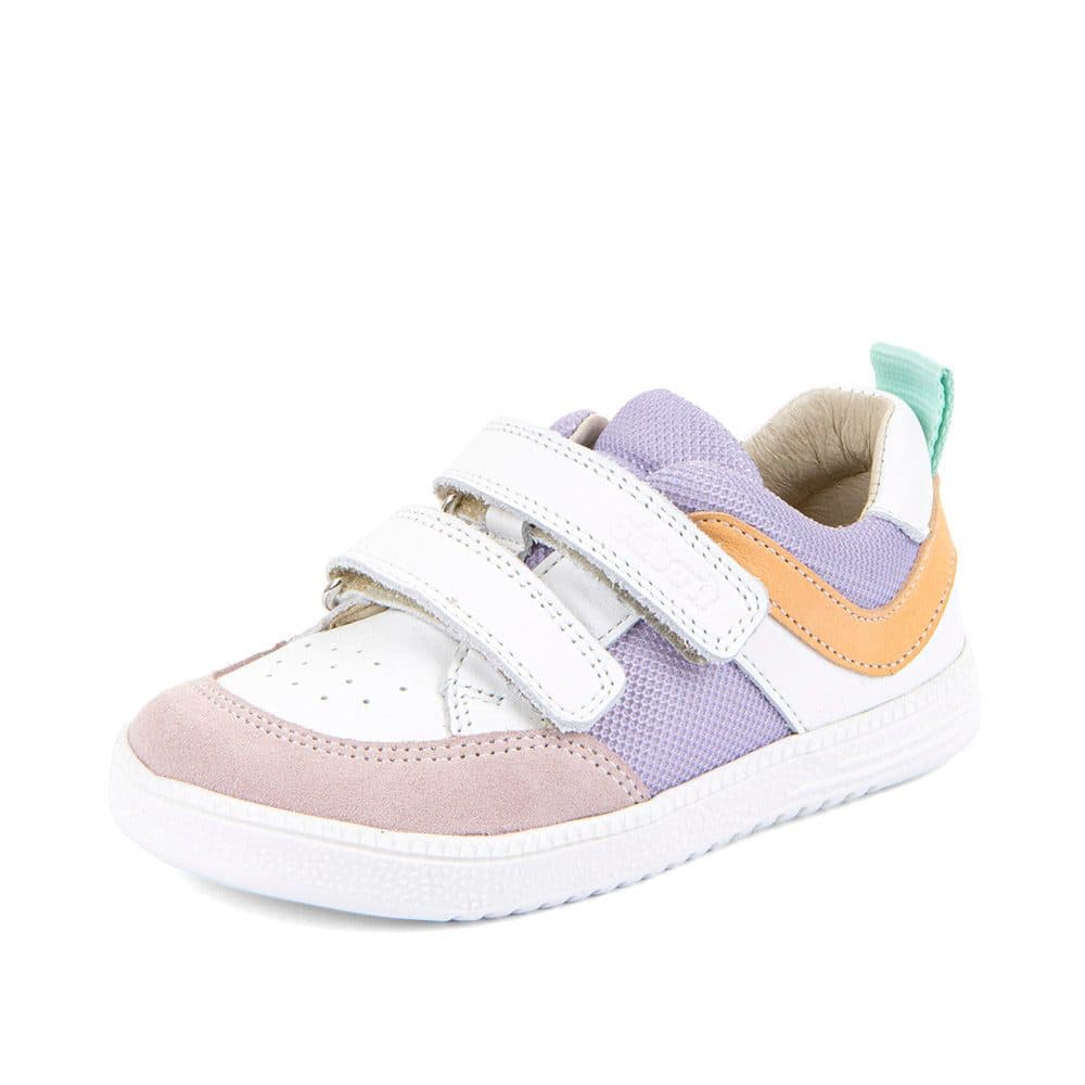 Dívčí barefoot textilní tenisky LOOP WHITE/LILA Froddo G3130282-8 -