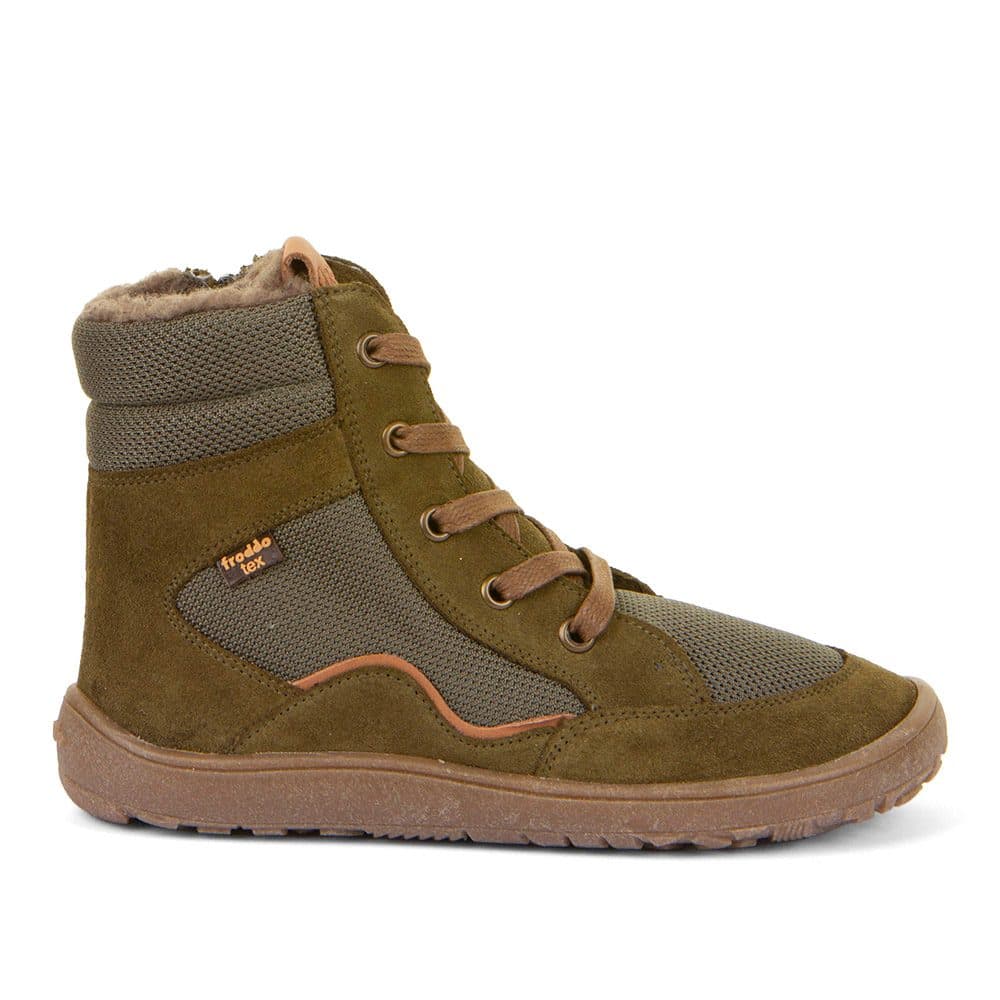 Dětské zimní barefoot boty TEX WOOL GROW Olive, Froddo, G3160234-3, olivová - 32 - náhled 3