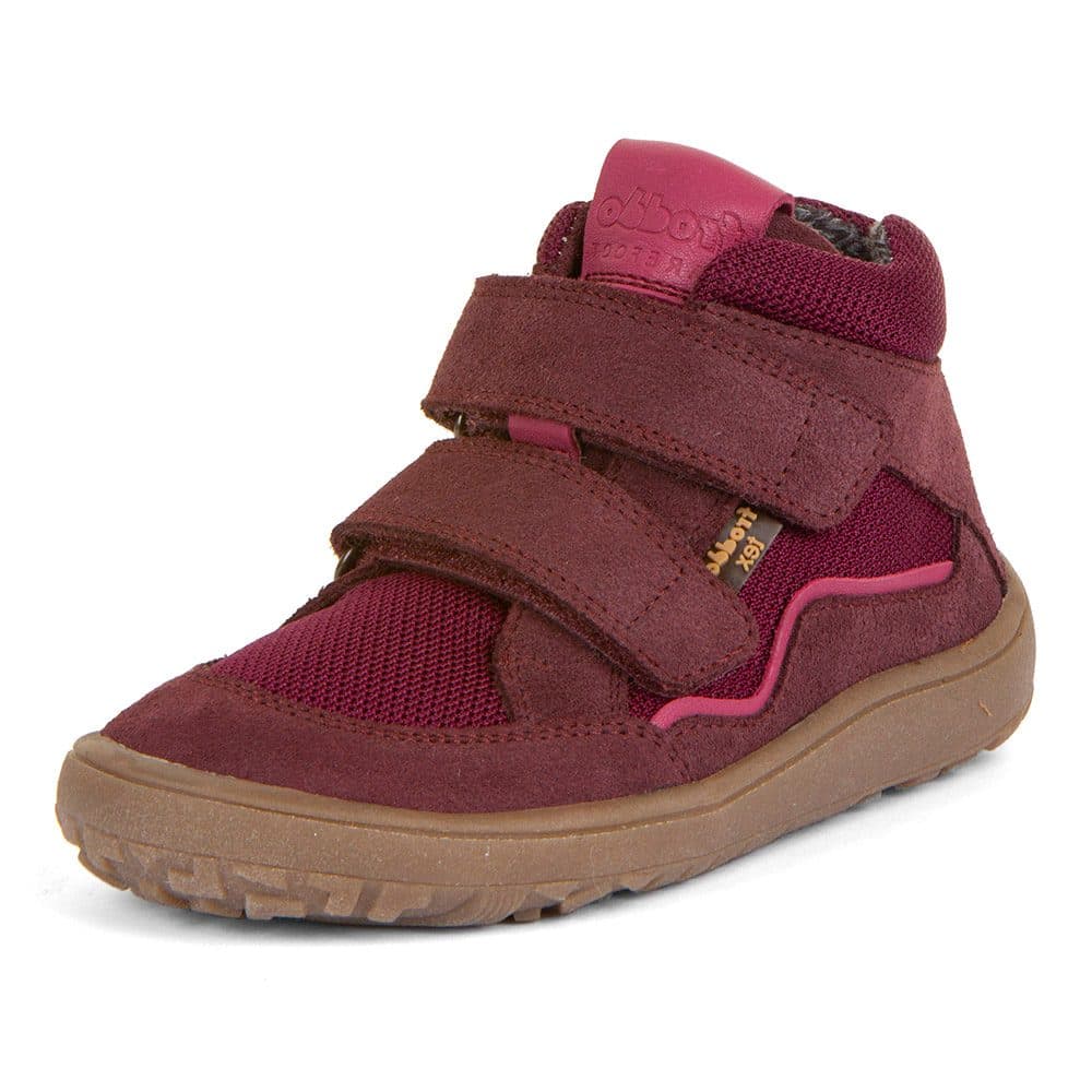 Dívčí barefoot boty TEX AUTUMN Bordeaux Froddo G3110254-4 červená -