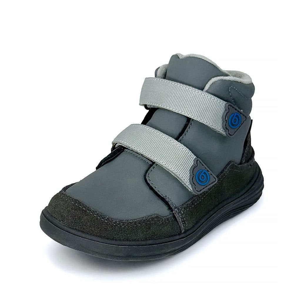 Dětské celoroční barefoot boty Bugga NUVA Dark Grey B00198-09 - 25 - náhled 1