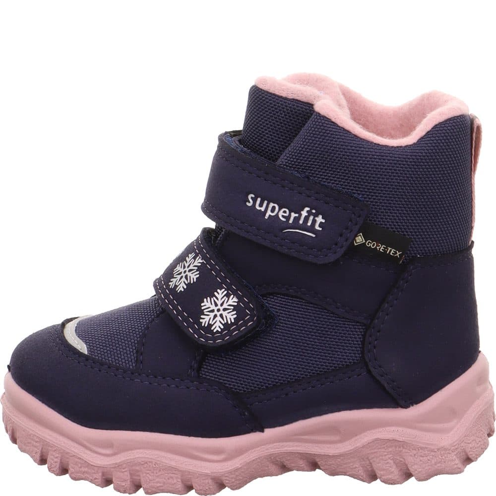 Dívčí zimní boty HUSKY1 Blau/Pink Gore-Tex, Superfit,1-006045-8030 -