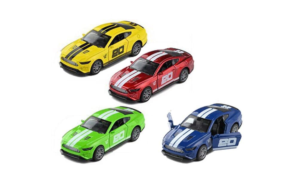 Auto kovové s pruhy na zpětné natažení 12 cm, Wiky, W047851 - náhled 2