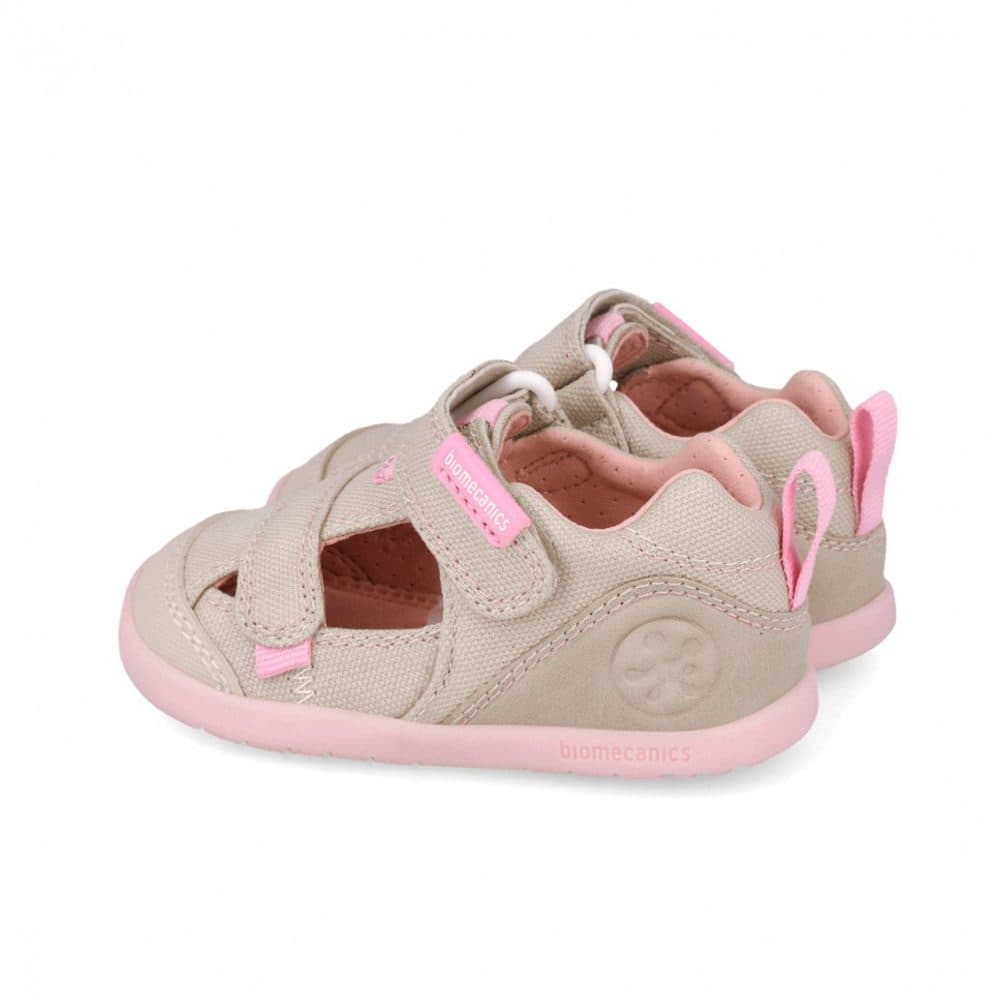 Dívčí barefoot sandály LONA BASICA BEIGE Y ROSA Biomecanics 262191-F884 - 24 - náhled 2