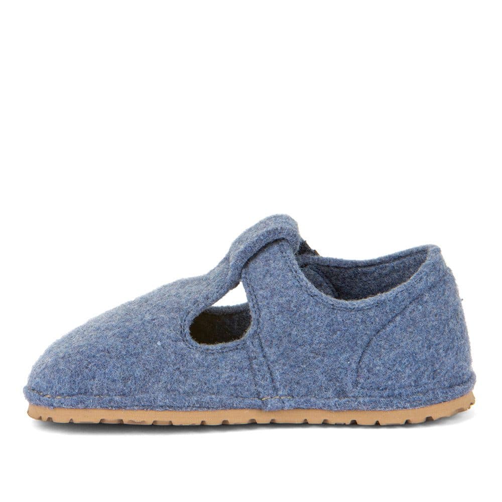 Chlapecké barefoot bačkory FLEXY WOOLY Denim; Froddo; G1700378-1; modrá - 29 - náhled 4