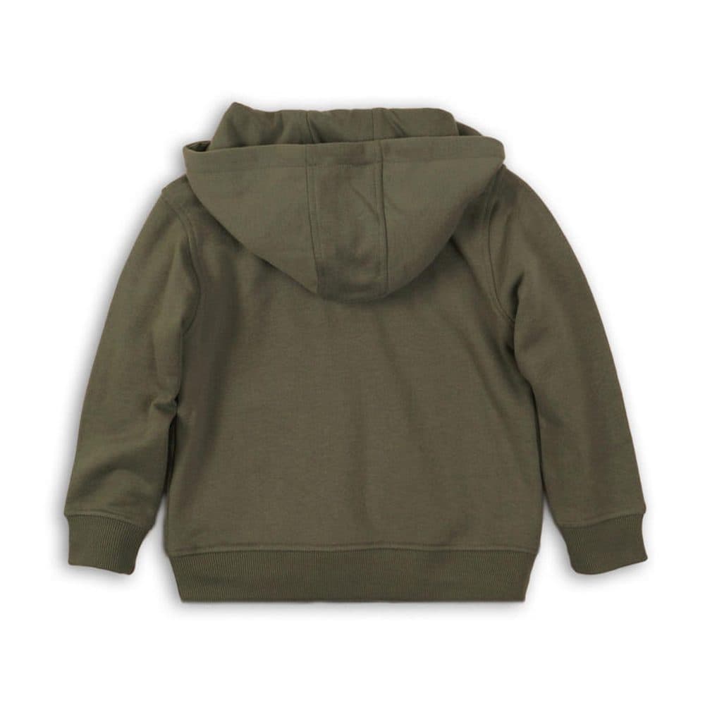 Mikina chlapecká s kapucí, Minoti, KB FLEECE HOODY 9, khaki - 146/152 | 11/12let - náhled 2