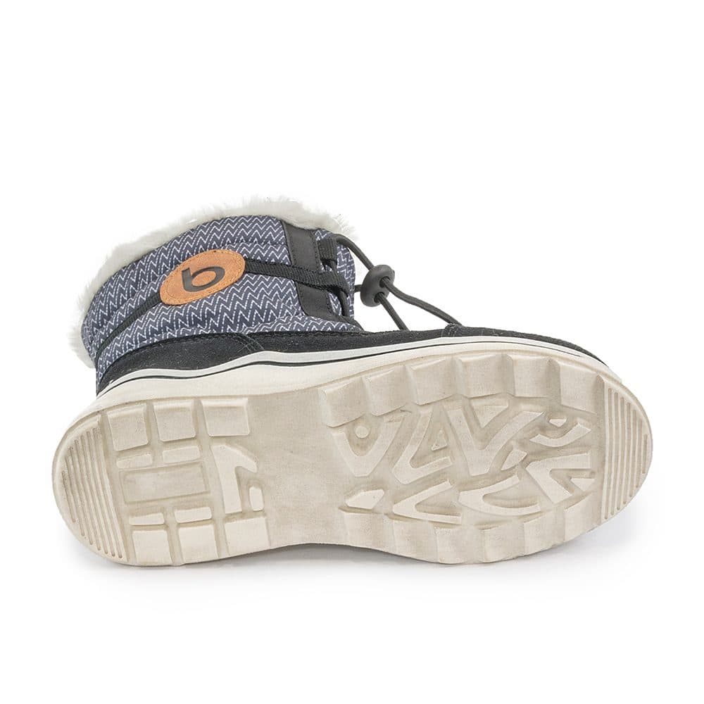 dětské zimní boty s kožíškem ICEFOX, stahování, boční zip, BUGGA, B00171-10, černá - 29 - náhled 2